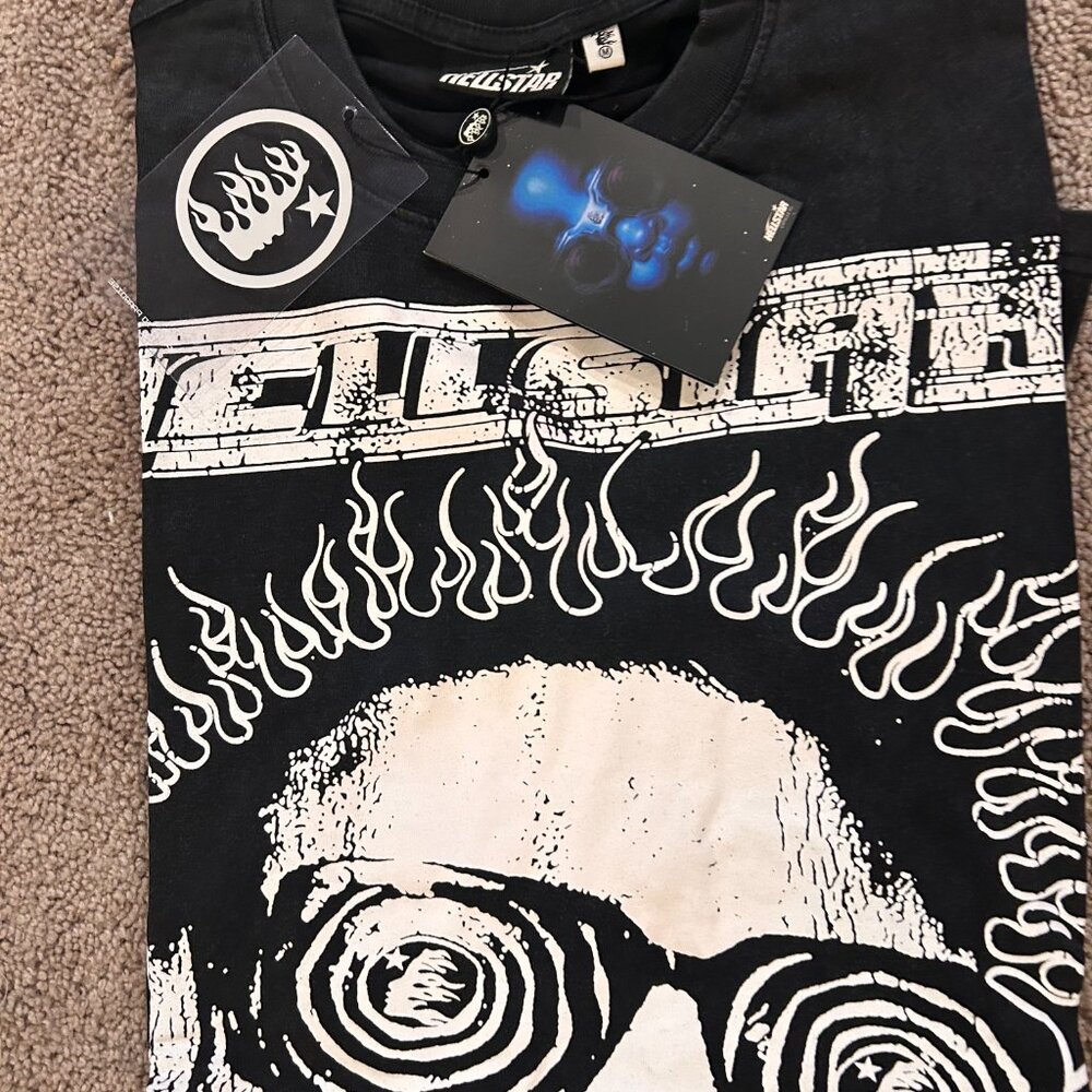 Hellstar “Burning Head” Tee Medium - image 2